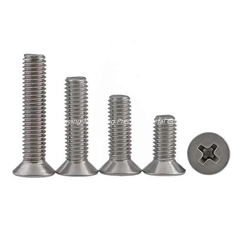 Cross countersunk head machine screws