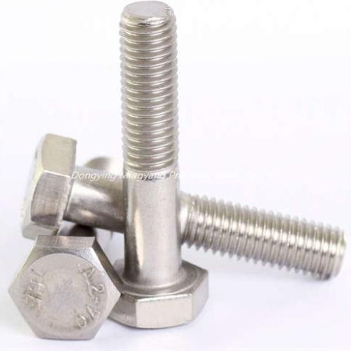 Half thread external hexagonal screws