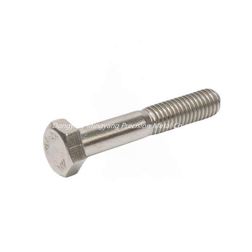 Thick rod half-thread external hexagonal screws